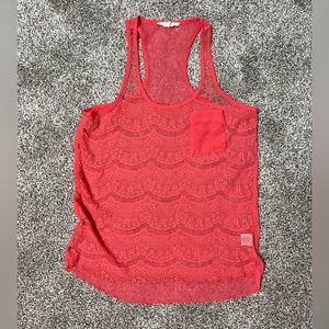 Sheer tank top size small